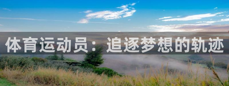 意昂5招商：体育运动员：追逐梦想的轨迹