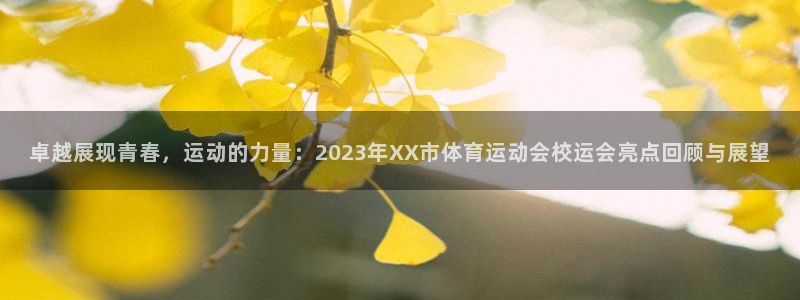 意昂体育凯捷平台代理：卓越展现青春，运动的力量：2023年XX市体育运动会校运会